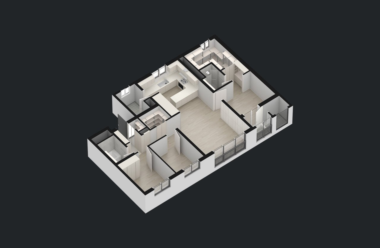 84㎡A 3D 이미지